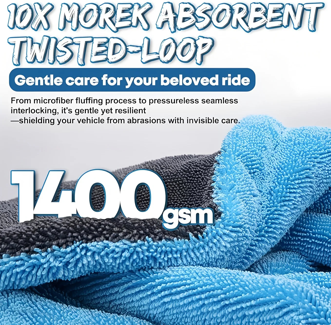 Toalla de Secado Nova Pro - Absorción Extrema 1400 GSM