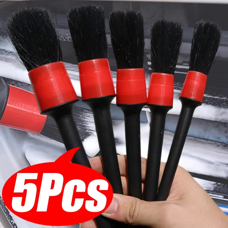 Set de 5 Brochas de Detallado para Coche Nova Pro - Limpieza Profesional