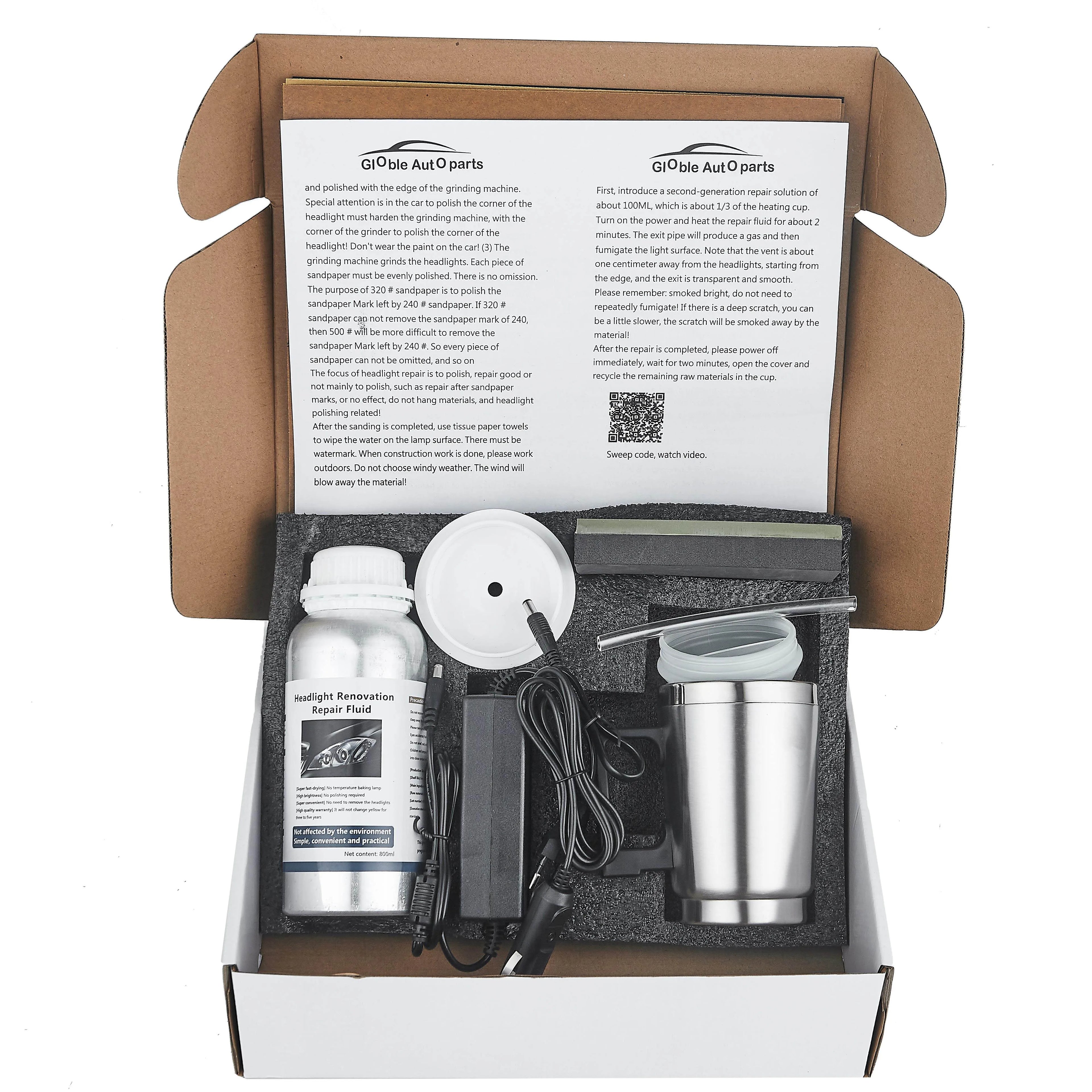 Kit de Restauración de Faros Nova Pro - Renovación Profesional con Vapor